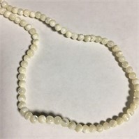 Mother Of Pearl Necklace With Sterling Clasp