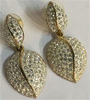Pair Of Rhinestone Earrings