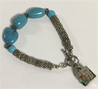 Costume Blue Stone Bracelet