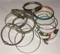 Large Group Of Bangle Bracelets