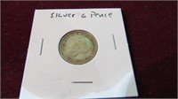 1939 SILVER 6 PENCE