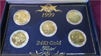 1999 24K GOLD PLATED QUARTER SET