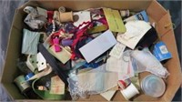 BOX LOT OF SEWING ITEMS, MISC