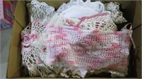BOX OF CROCHET & EMBROIDER DOILIES