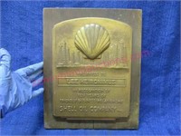 "shell oil company" ten year recognition plaque