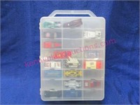 30 toy cars in clear plastic carrying case