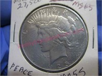 1925-S peace silver dollar (90% silver) #3