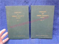 2 volume set "history of owen county indiana"