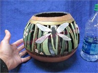 hand painted (cut-out) gourd by bledsoe