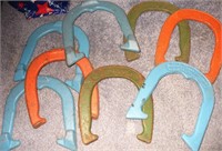 8 Vtg Horse Shoes- Waupaca Foundry & Double Ringer