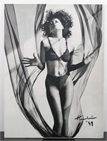 Helmut Newton Photo Lithograph Signed Dated