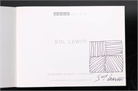 Sol LeWitt Exhibition Catalogue Signed w/Drawing