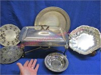lot of various silver plated items