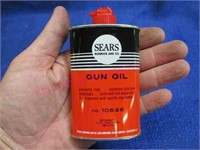 "sears gun oil" no. 10626 metal oil can