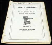 Two Johnson Outboard Motor Parts Catalogs - 25