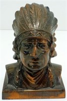 Neat Native American Copper Coin Bank - Marked