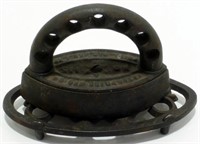 All Cast Iron Small Iron with Trivet - No. 115,