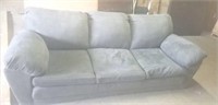 Grey 3 Seater Microsuede Sofa -  New Unit Out