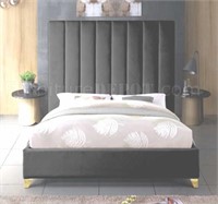 King Sz Meridian Furniture Dolce Bed Black