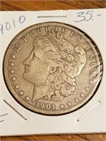 1901-O  Morgan Silver Dollar