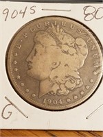 1904-S  Morgan Silver Dollar