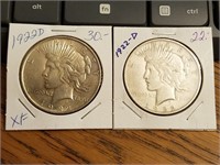 1922-D Peace Dollars