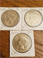 1926 Peace Silver Dollars
