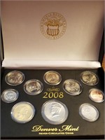 2008 Denver Mint Coin Set in Nice Display