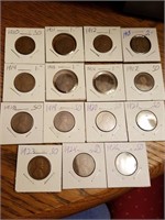 15 Early Wheat Cents