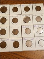 16 Early Wheat Cents