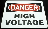 8 New "Danger High Voltage" Signs