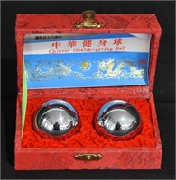Chinese Metal Harmony Balls In Case