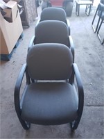 Grey Cloth Guest Chairs - qty 3