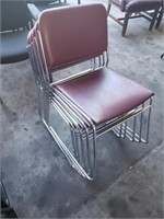 Red Stacking Chair - qty 5