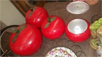 Set of 4 Apple Canisters