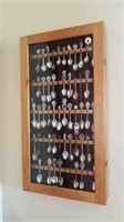 SPOON COLLECTION WITH DISPLAY CASE