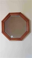 OCTAGONAL MAPLE FRAMED MIRROR