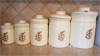 POTTERY CANISTER SET