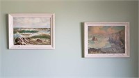 FRAMED OCEAN PAINTING + PRINT