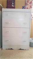 PAINTED WATERFALL CHEST OF DRAWERS