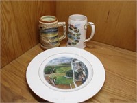 Steins and Collectible Plate