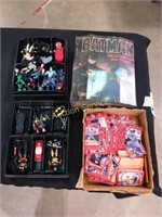 Flat of Baseball Cards, Super Hero Action Figures