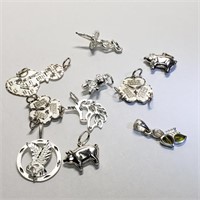 Sterling Silver Charm Pendant Collection