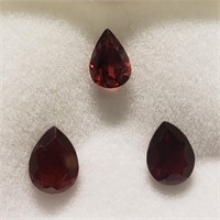 Pear Shaped Genuine Garnet Stone - 4ct