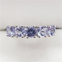 Sterling Silver Tanzanite Ring - Size 7