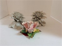 Three flower ceramics