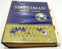 Statesman Stamp Album - Hundreds of Stamps