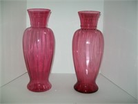2 Pilgrim Glass Vases