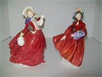 Red Royal Dalton Lady Figurines