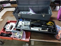 Skilsaw and Gray toolbox and contents